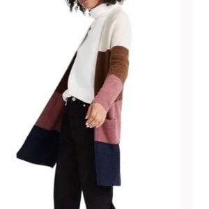 Madewell Kent Striped Cardigan Sweater